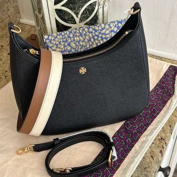 NWT tory Burch EMERSON SWINGPACK black - Picture 4 of 11